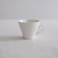 Digoin & Sarreguemines / white cup C,D