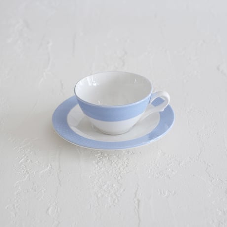 vintage coffee cup / blue