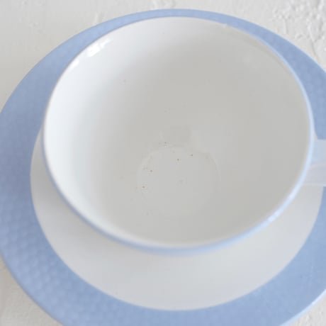 vintage coffee cup / blue