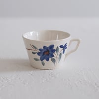 Digoin & Sarreguemines / flower cup C,D