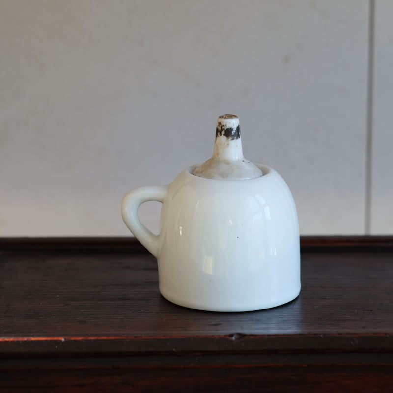 骨董 たんころ 灯火器 灯り 木製台 陶器 いろいろ 木箱 1950～60年代 灯火器 | gallery & boutique 雪月花