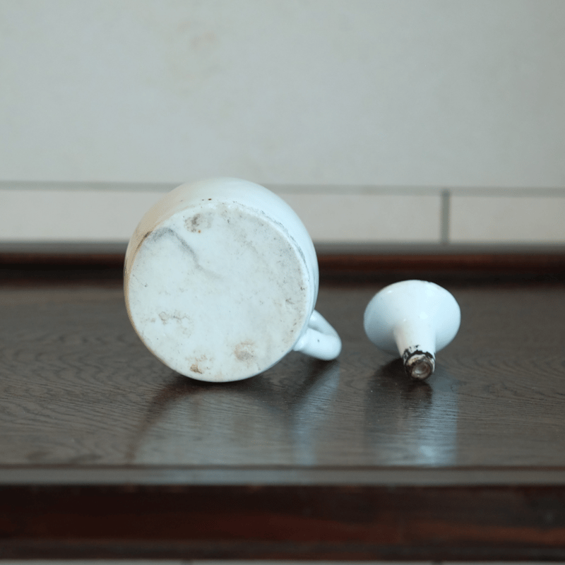 珍品❗】李朝 李朝民芸 青華白磁 取手付 灯火器 たんころ 燭台 行灯