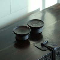 木製の小さな高台皿（2点セット）
