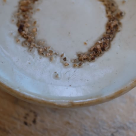 李朝全羅道 白磁高台皿