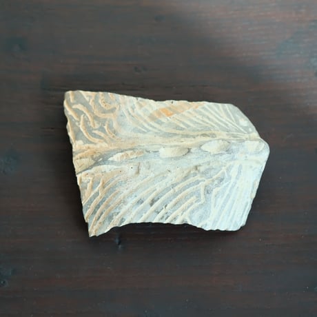 李朝初期 粉青沙器の陶片