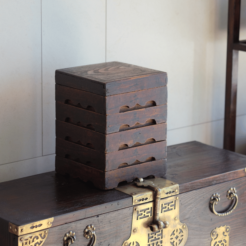 李朝 五段弁当箱 | gallery & boutique 雪月花