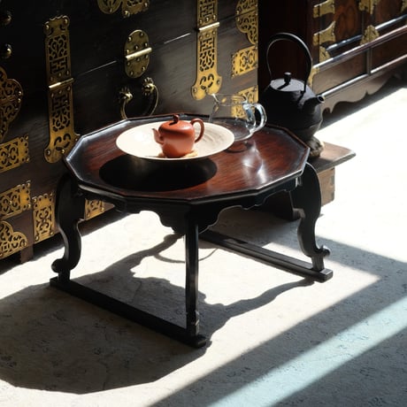 李朝 虎足盤