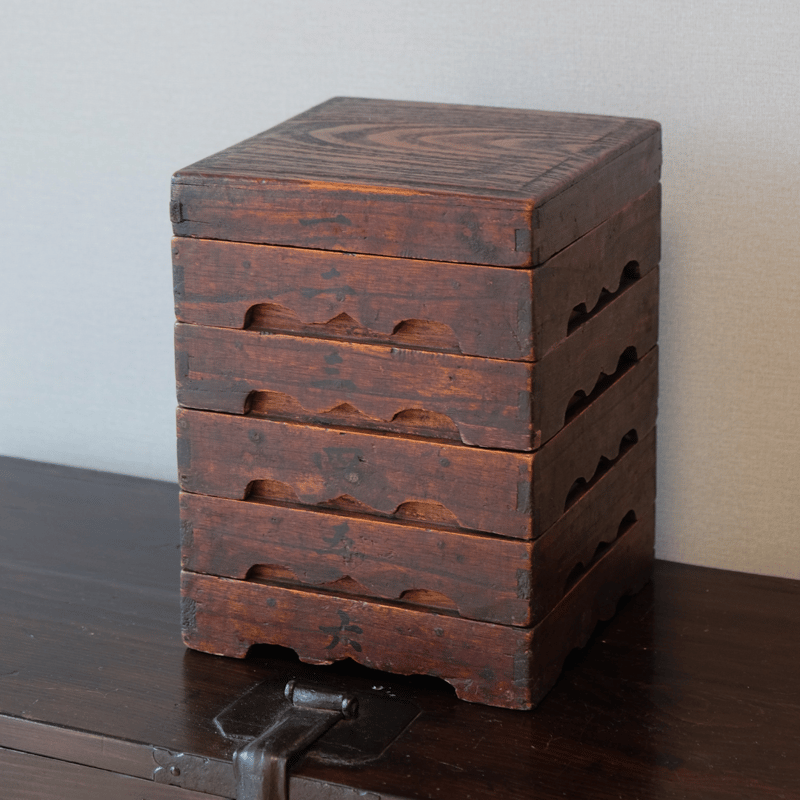 李朝 五段弁当箱 | gallery & boutique 雪月花