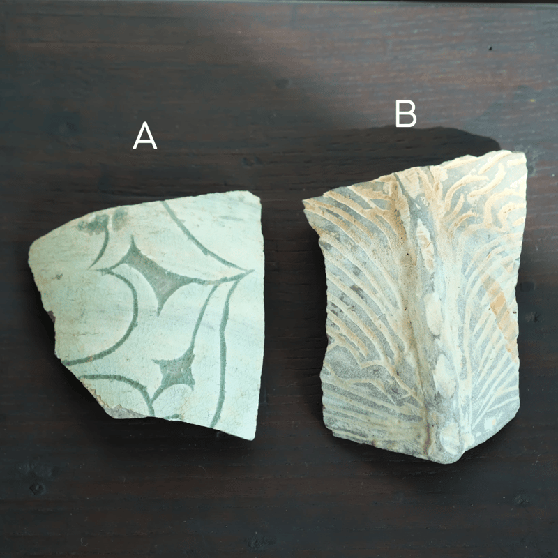 李朝初期 粉青沙器の陶片 | gallery & boutique 雪月花