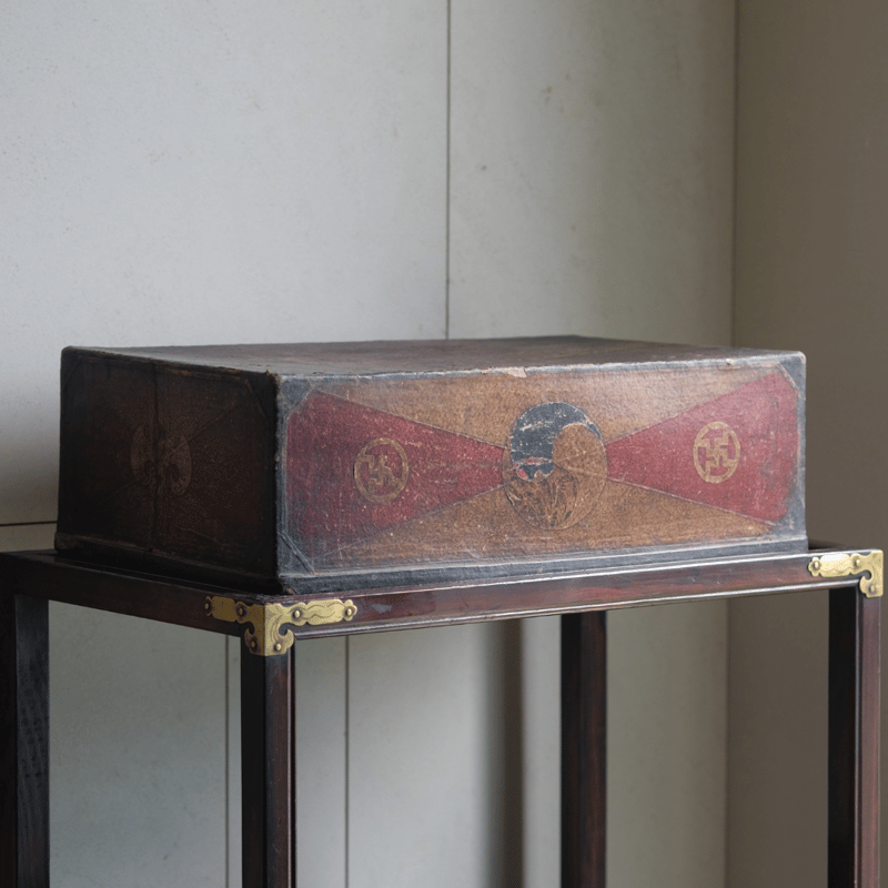 李朝家具 時代八角箱 内側紙張仕上 【公式通販】