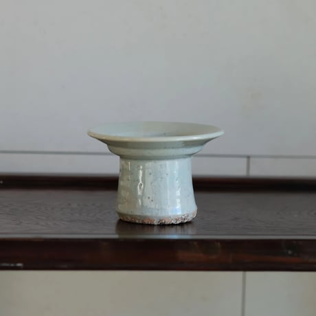 李朝白磁 盃台