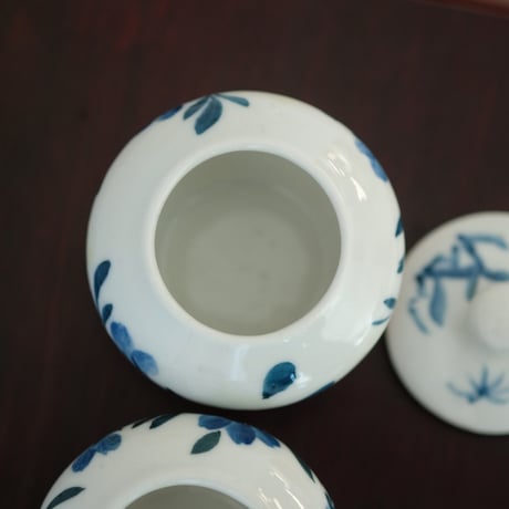 朝鮮 絵付け小壺（三点組）
