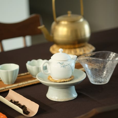 李朝白磁 高杯 B