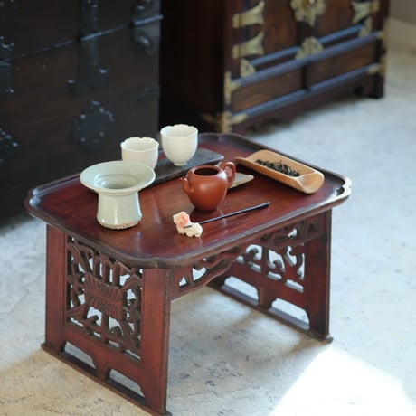 李朝白磁 盃台