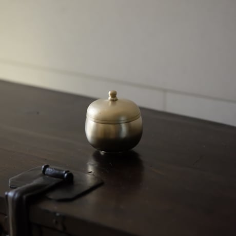 時代 李朝 白磁茶入 タサニ 最大幅約9.5㎝ 東里7-0220☆