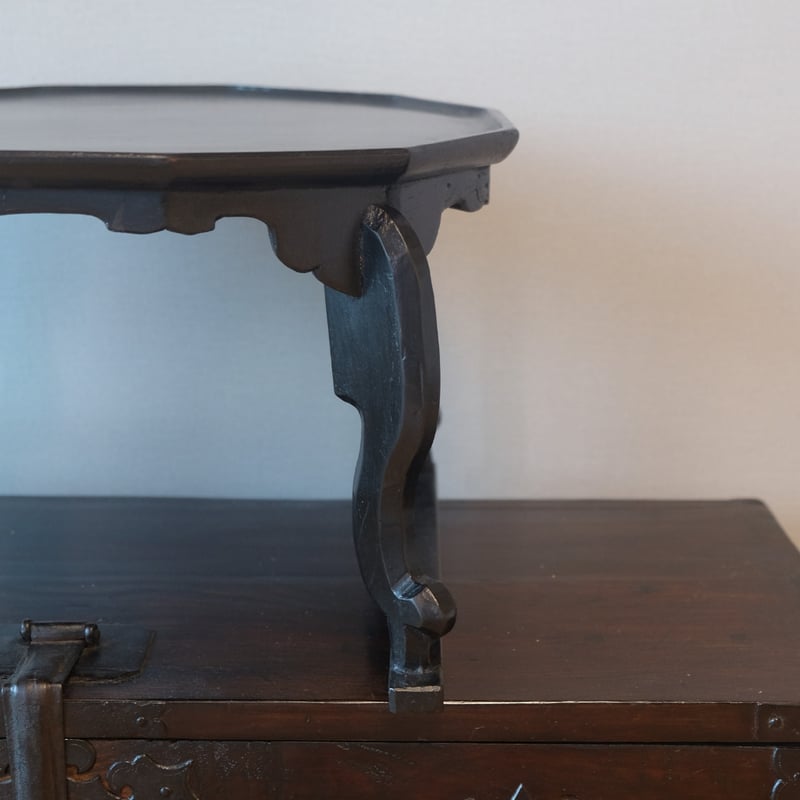 骨董 李朝 ソバン 小盤 李朝 お膳　花形 虎脚 虎足 花台 木製 飾り台 m61555088072_1.jpg?1728011398