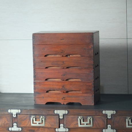 李朝 六段重ね弁当箱