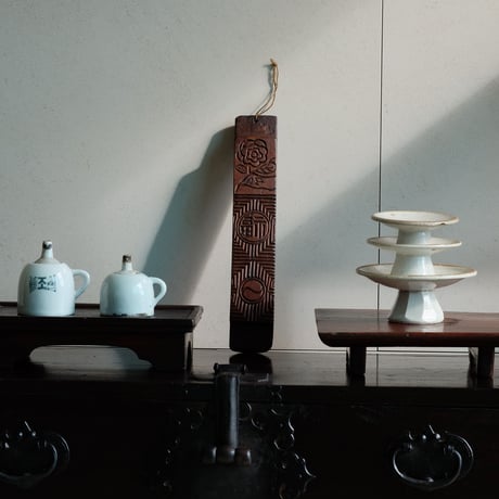 李朝 よく使い込まれた木製餅型