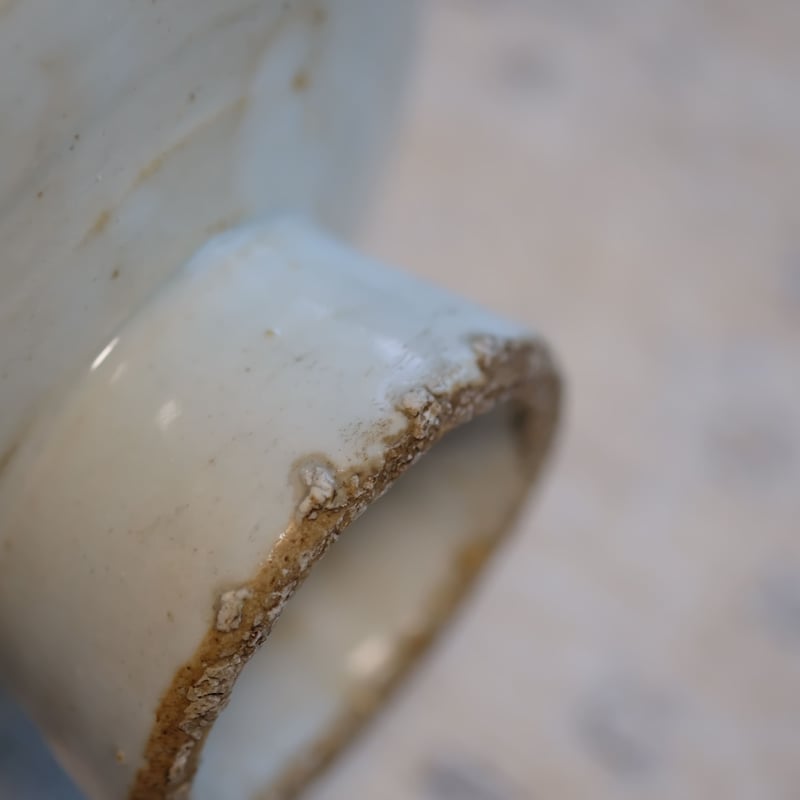 李朝 白磁 青磁 祭器 面取高台 チェサ 李朝白磁 韓国 李朝 祭器 面取