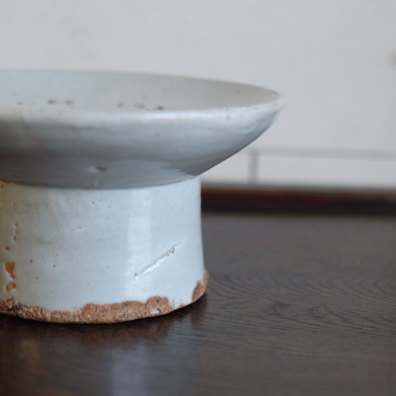 李朝祭器　李朝高坏　陶器高坏　李朝皿　李朝民具　李朝 Antique Sam's Collection 李朝 木台 祭器 高坏 菓子皿 大中小三組セット