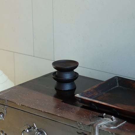 木製の小さな高台皿（2点セット）