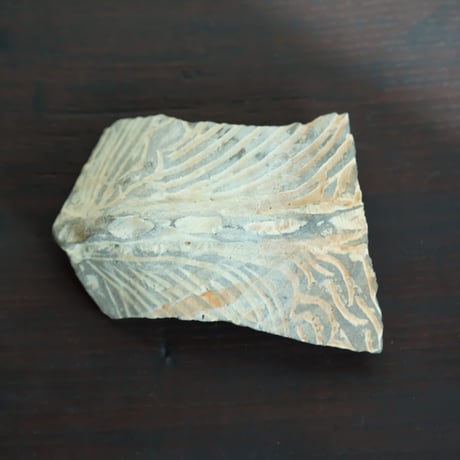 李朝初期 粉青沙器の陶片