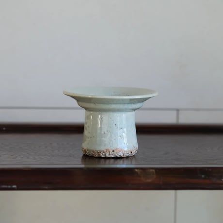 李朝白磁 盃台