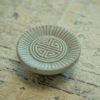 李朝 白磁餅型