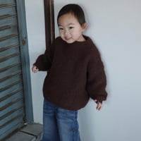 mohair knit / brown