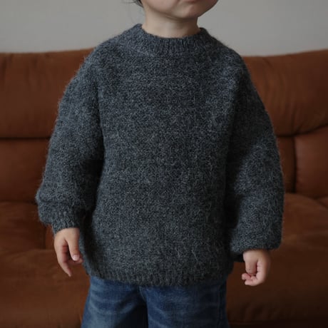 mohair knit / gray