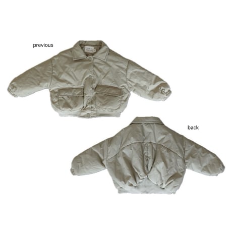 bubble jacket / light moss green