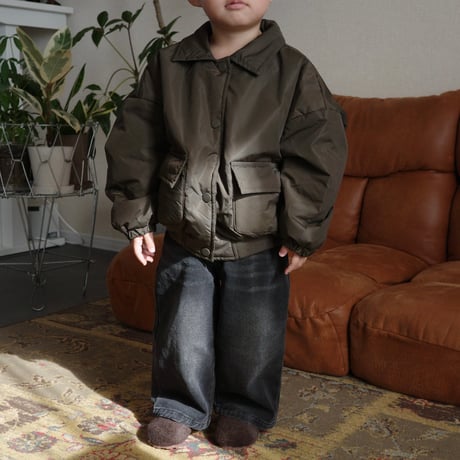 bubble jacket / brown
