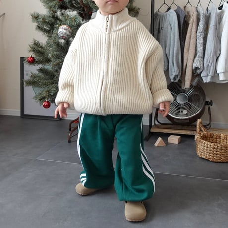 squèeze track pants / green
