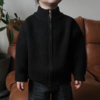 zip knit / black