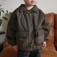 bubble jacket / brown