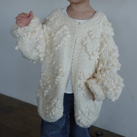 bouclé knit cardigan / 2colors