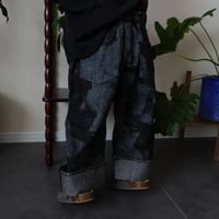 patterned denim