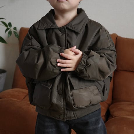 bubble jacket / brown