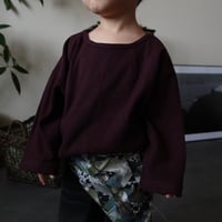 shadow breeze top / burgundy