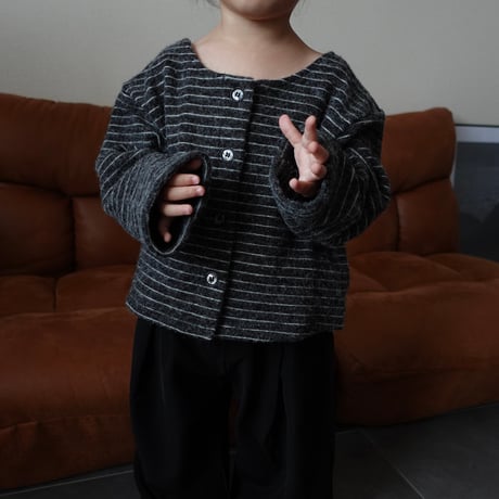 knit stripe cardigan