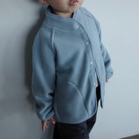 soft fleece jacket / dusty bule