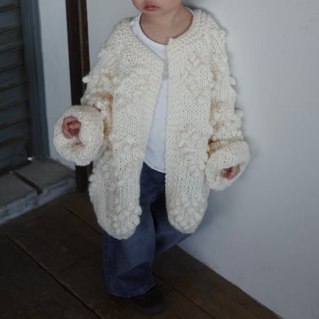 bouclé knit cardigan / 2colors