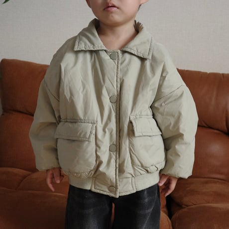bubble jacket / light moss green