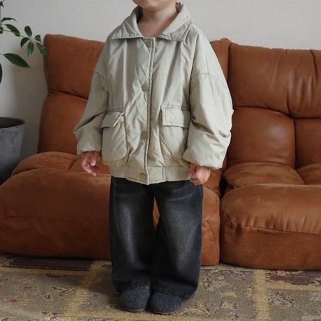 bubble jacket / light moss green