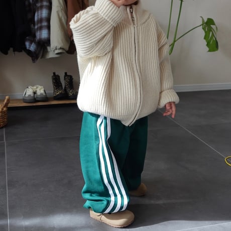 squèeze track pants / green