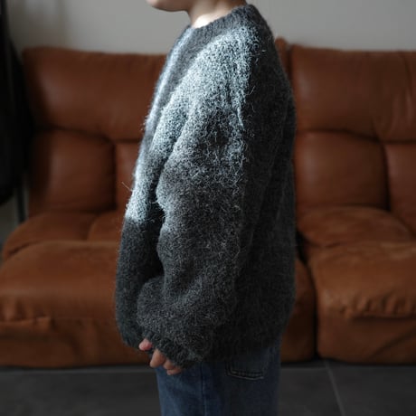 mohair knit / gray