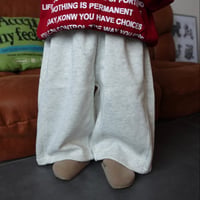 sweat wide pants ／ ivory