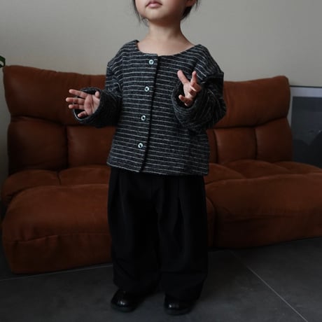 knit stripe cardigan