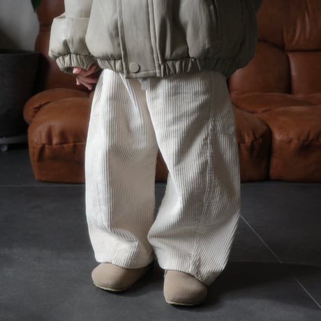 corduroy pants / ivory