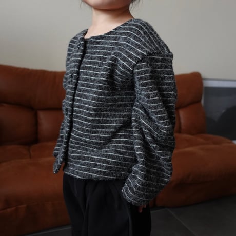knit stripe cardigan